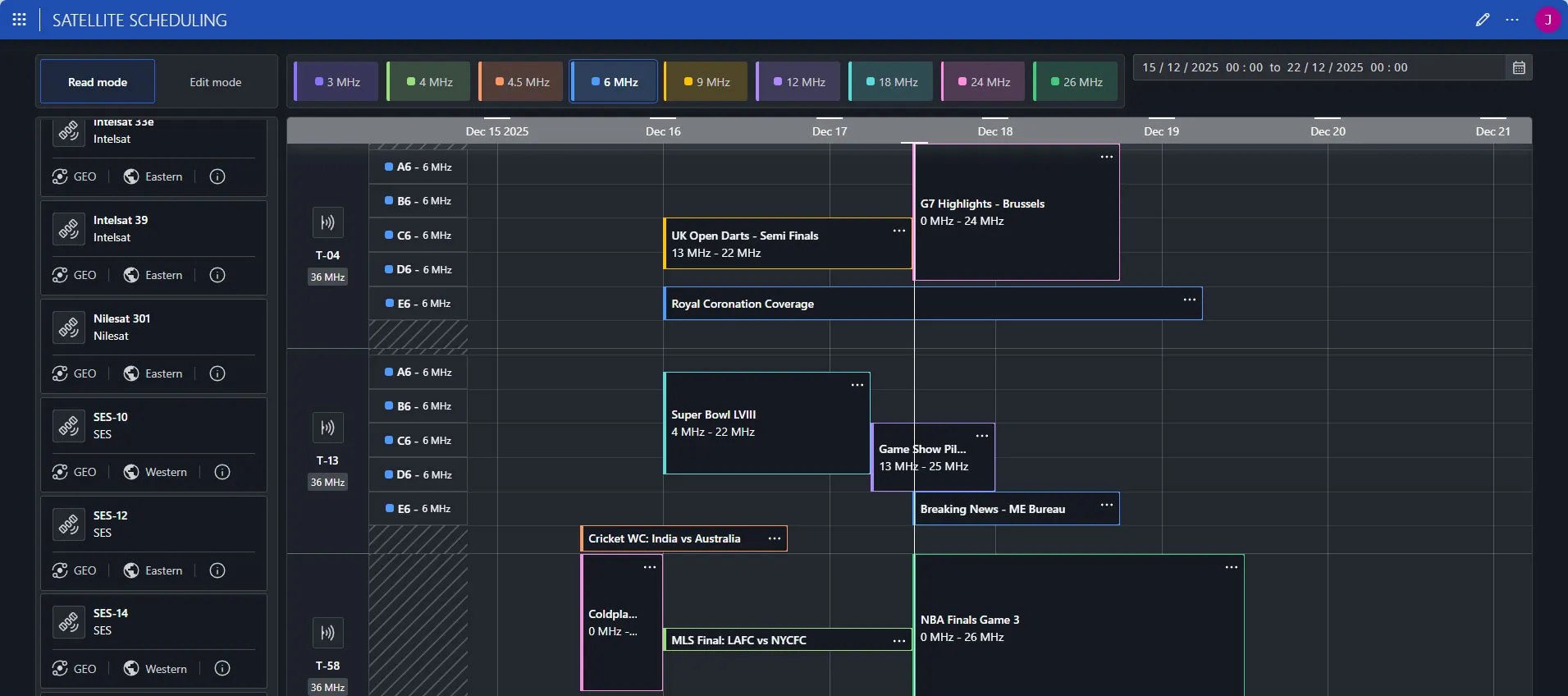 Multi-Orbit Satellite NOC
