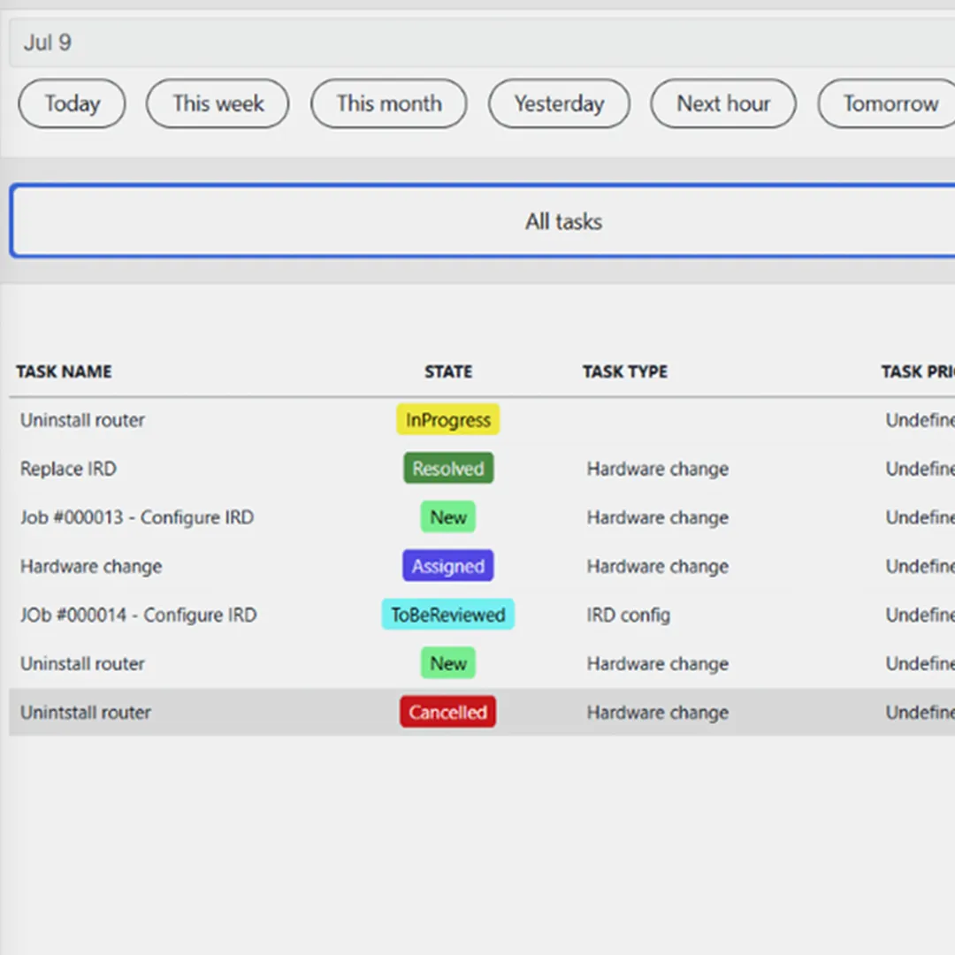 Detail screenshot of the Task Manager application.