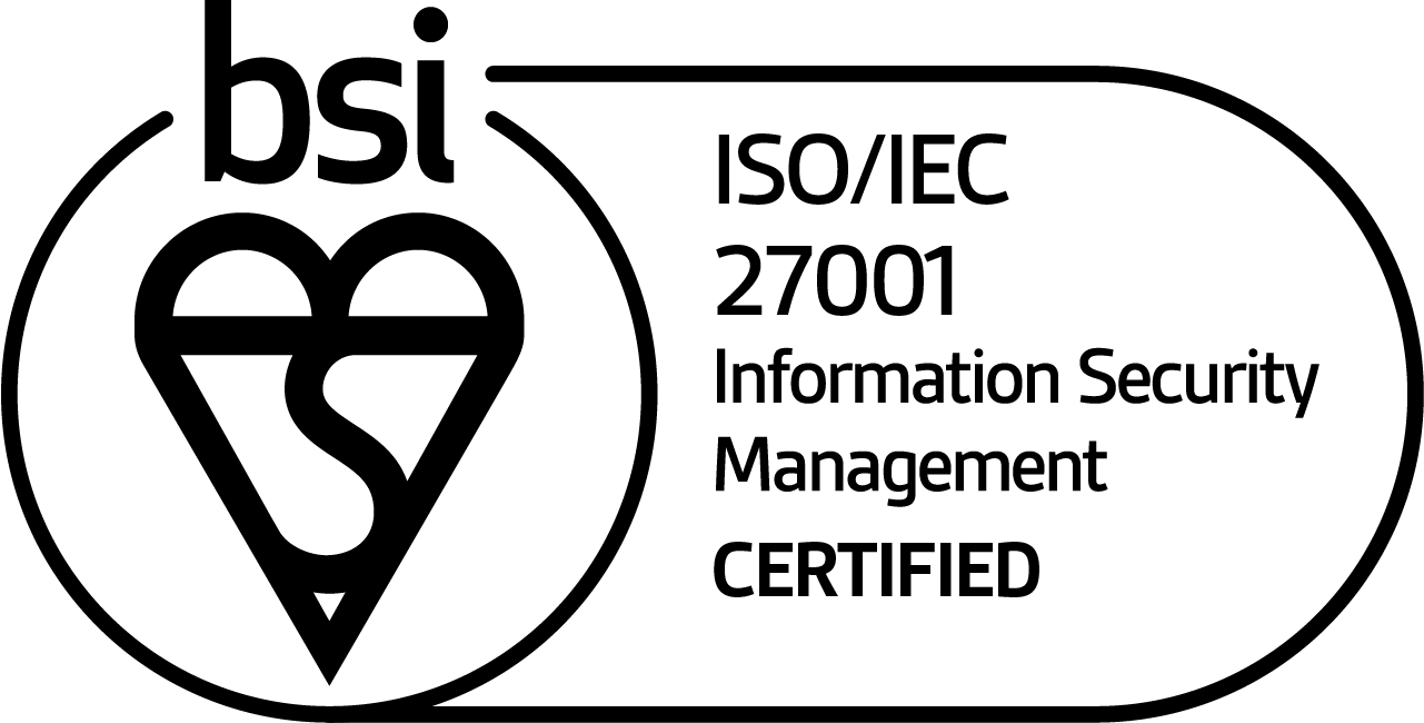 ISO/IEC 27001 Information Security Management certified