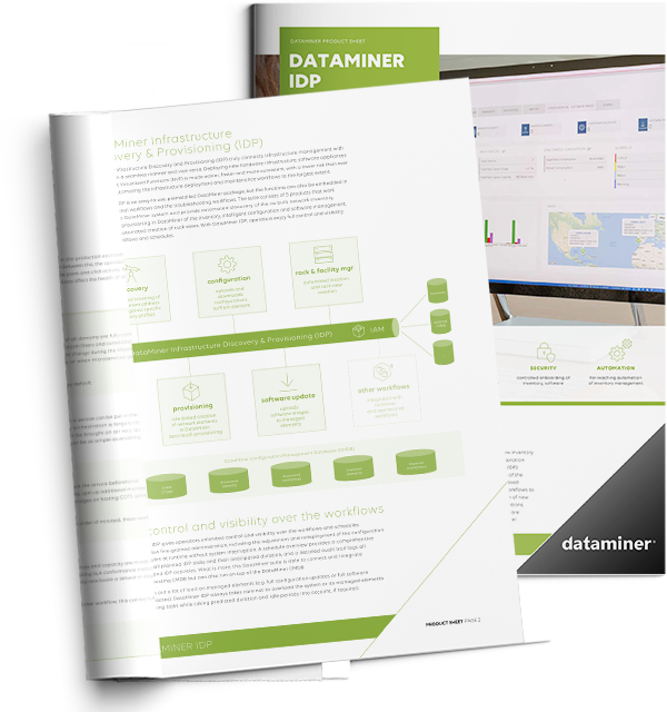 DataMiner Product Sheet - Infrastructure Discovery and Provisioning app